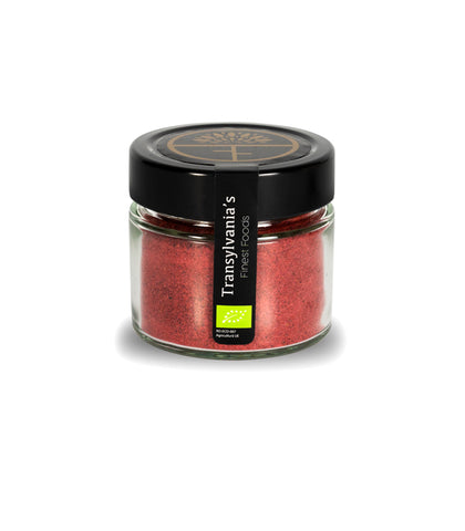Bio-Rot-Cranberry-Pulver 100 g im Glas Transylvania's Finest Foods