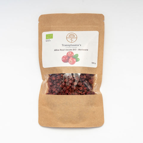 Getrocknete Bio-Cranberries 500g Transylvania's Finest Foods