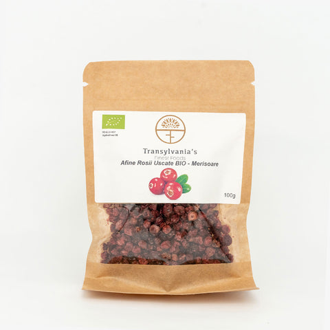 Dried Blueberries Organic Cranberries 100g Transylvania's Finest Foods