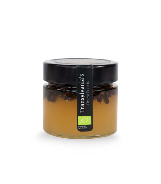 Honey with sea buckthorn 225g organic Transylvania's Finest Foods