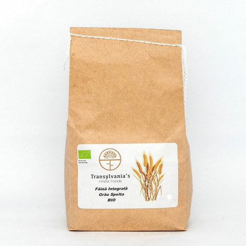 Organic spelled whole wheat flour 5kg Transylvania's Finest Foods