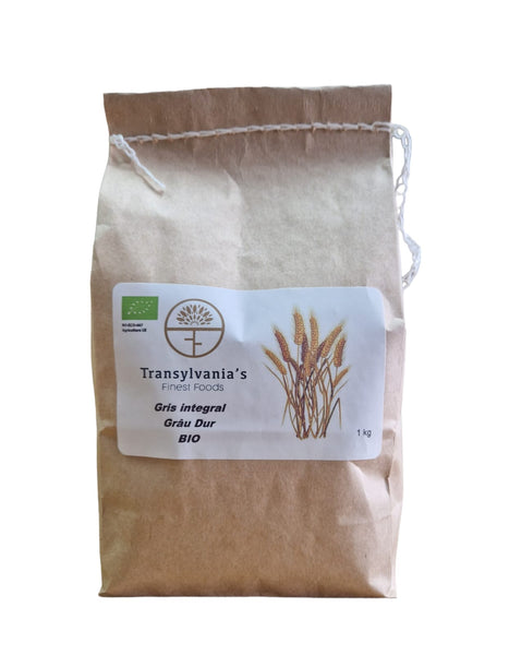 Organic durum wheat semolina 1kg Transylvania's Finest Foods