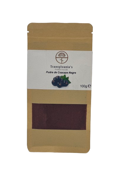 Black currant powder 100g Transylvania's Finest Foods