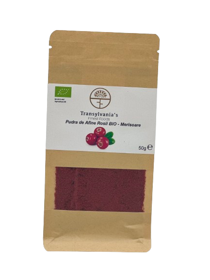 Bio-Rot-Cranberry-Pulver Cranberry 50g Transylvania's Finest Foods