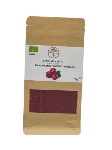 Bio-Rot-Cranberry-Pulver Cranberry 50g Transylvania's Finest Foods