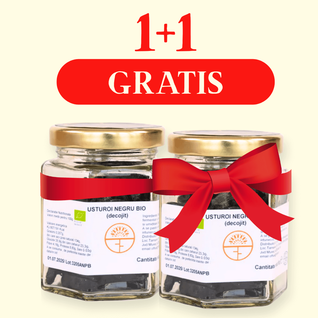 Cură 30 zile - Usturoi negru (decojit) Bio, 80g – 1+1 Gratis!