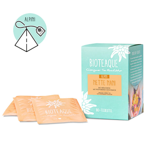 Herbal tea, nette Nani, Bioteaque, 15 tea bags