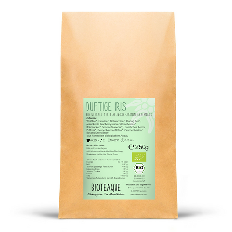 Weißer Tee, duftende Iris, Bioteaque, 250g