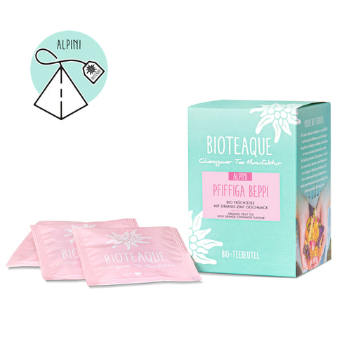 Fruit tea, pfiffiga Beppi, Bioteaque, 15 tea bags